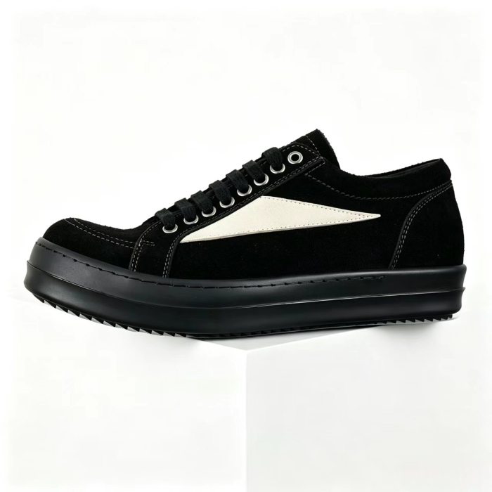 [plus-size shoes] 1:1 quality version DRKSHDW CONCORDIANS Suede Calfskin Round‑Toe Lace‑Up Low‑Top Skate Shoes 29396601