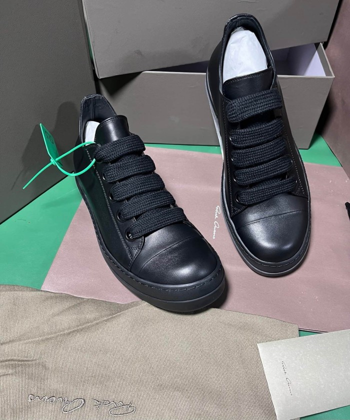 [plus-size shoes] 1:1 quality version RO CONCORDIANS Jumbolace Leather Round‑Toe Lace‑Up Low‑Top Skate Shoes 29396586
