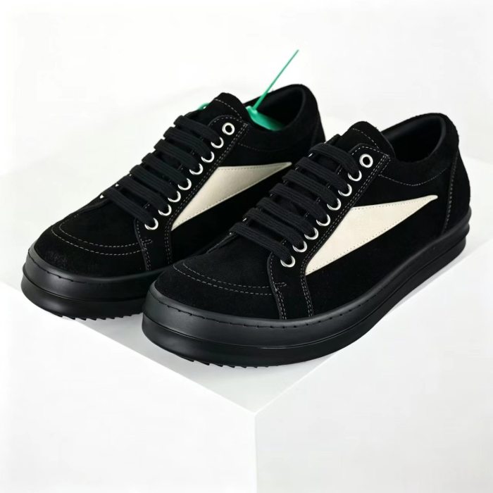 [plus-size shoes] 1:1 quality version DRKSHDW CONCORDIANS Suede Calfskin Round‑Toe Lace‑Up Low‑Top Skate Shoes 29396601