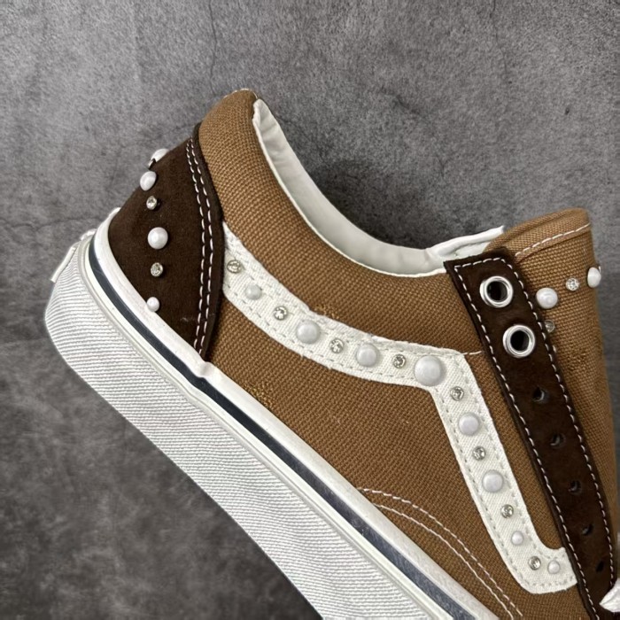 1:1 quality version Premium Old Skool 36 Pearlized Pack Vintage Pearl Rivet Unisex Skate Shoes 2 colors 29398318