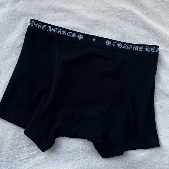 1:1 quality version Gothic Letter Cross Print Cotton Breathable Stretch Men Underwear Boxers 29399376