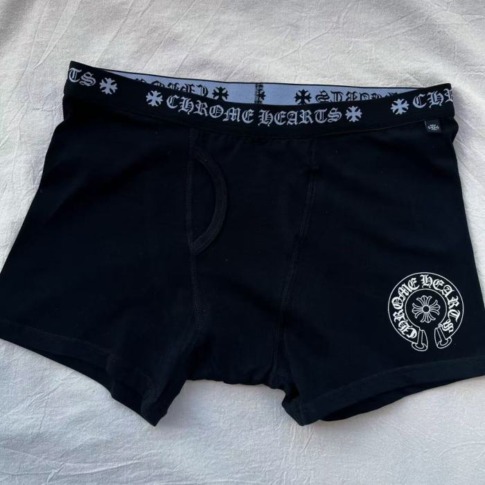 1:1 quality version Gothic Letter Cross Print Cotton Breathable Stretch Men Underwear Boxers 29399376