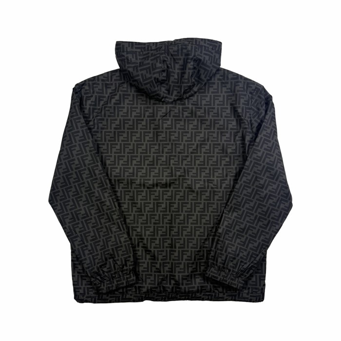 1:1 quality version All Over FF Monogram Print Reversible Hooded Windbreaker Jacket 2 colors 29401368