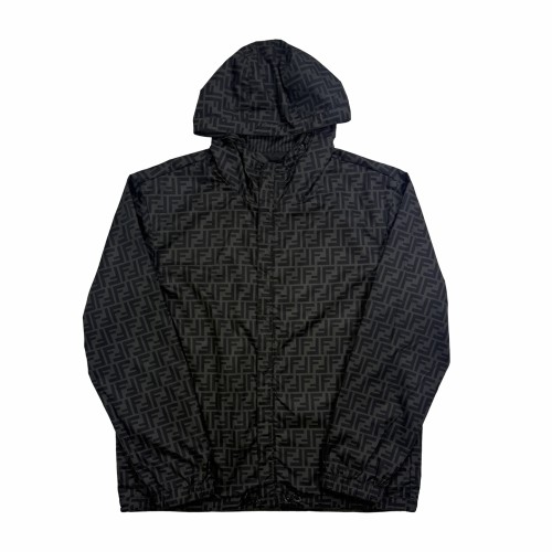 1:1 quality version All Over FF Monogram Print Reversible Hooded Windbreaker Jacket 2 colors 29401368