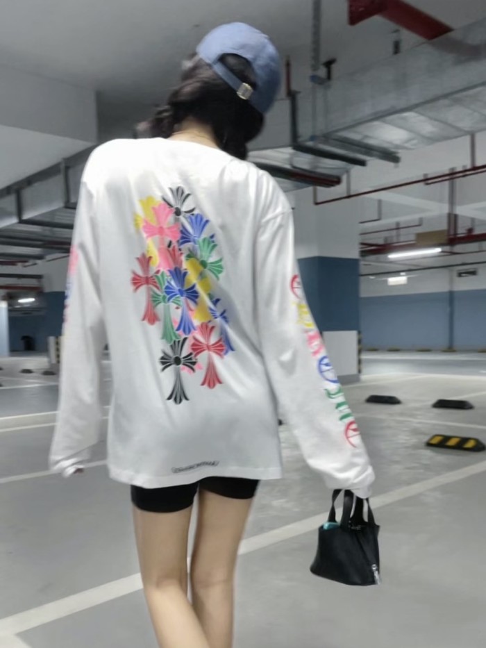 [50% Off]1:1 quality version Colorful Cross Long Sleeve 2 colors 25885532