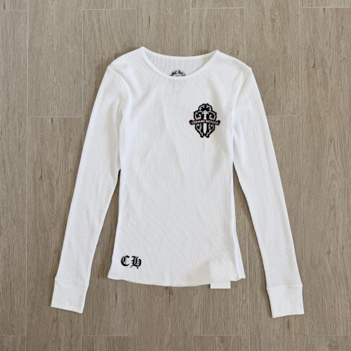 1:1 quality version Green Sword Vine Print Waffle Slim‑Fit Long Sleeve Tee 29426184