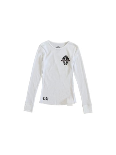 1:1 quality version Green Sword Vine Print Waffle Slim‑Fit Long Sleeve Tee 29426184