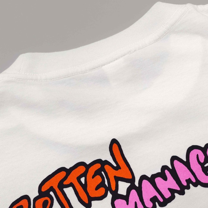 [Big & Tall for weights up to 220 lbs]1:1 quality version Loading Graffiti‑Font Checkerboard Apple Print T-shirt 29409223