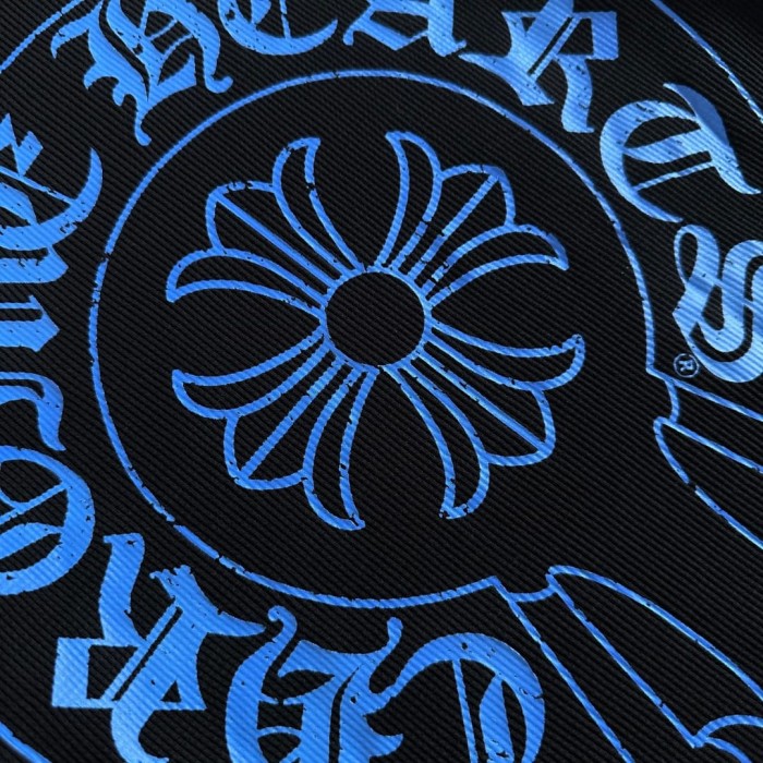 1:1 quality version Blue Horseshoe‑Ring Cross‑Flower‑Print Waffle‑Knit Fitted Long Sleeve Tee 29426214