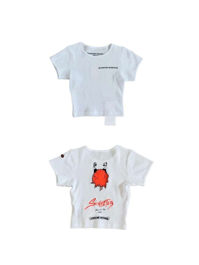1:1 quality version Matty Boy Collab Sinister Monster Print Waffle Knit Cropped Tee for girls 29426228