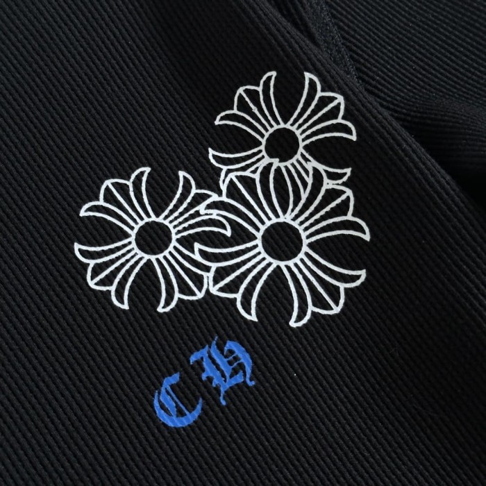 1:1 quality version Blue Horseshoe Ring Script Letter Surrounded Waffle Knit Long Sleeve Tee 2 colors 29426191