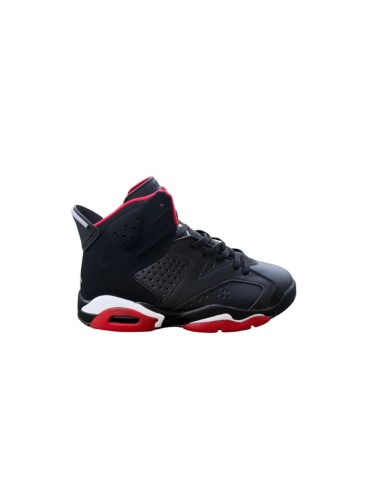 [plus-size shoes] Air @j6 Bred Black Red High Top Air Cushion Retro Basketball Sneakers 29456694