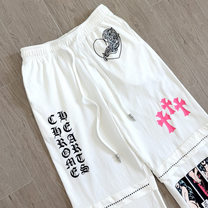 1:1 quality version Comic Figure Spider Web Cross Print Drawstring Wide Leg Sweat Pants for girls 29456663