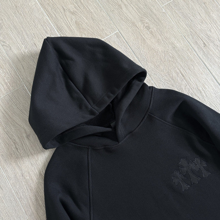 1:1 quality version Cross CH Letter Patch Embroidery Hoodie & Pants Set 29456676