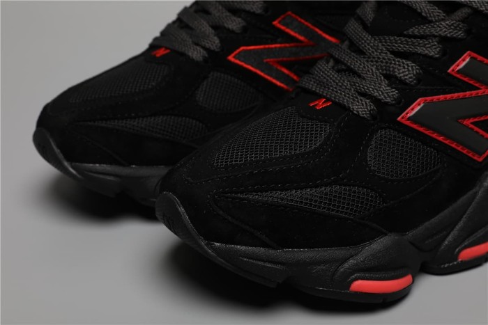 [plus-size shoes]New B@L@nce 9060 Black Red Color Block Mesh Cushion Low Top Dad Sneakers 29461062