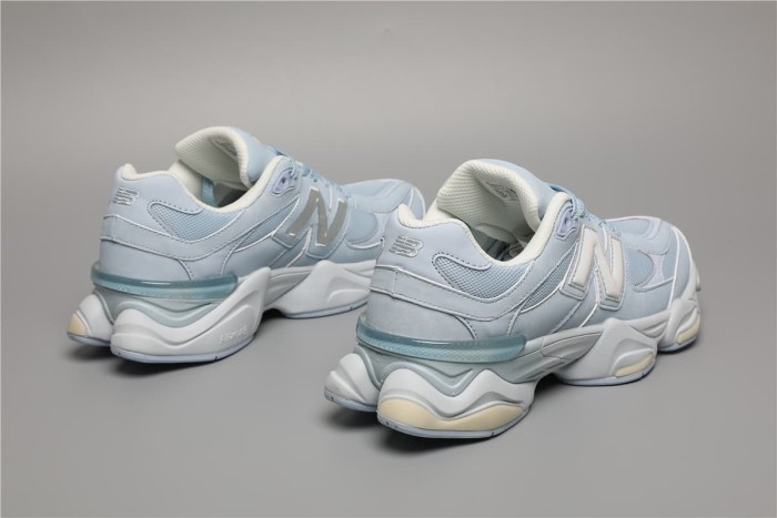 [plus-size shoes]New B@L@nce 9060 Light Baby Blue Mesh Panel N Logo Cushion Low Top Dad Sneakers 29461043