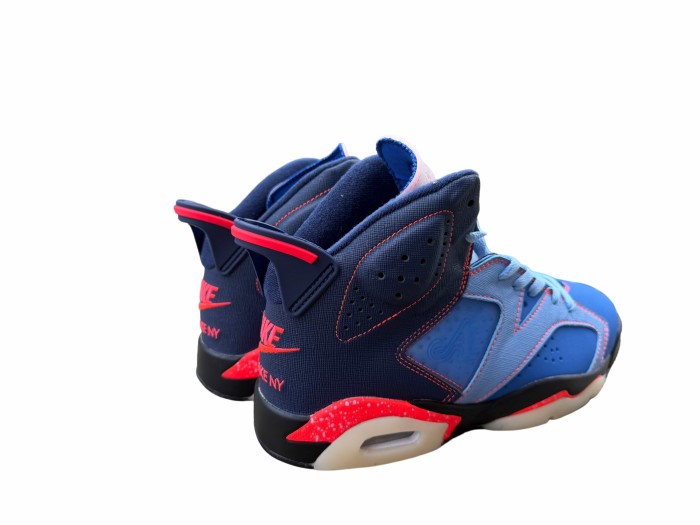 [plus-size shoes] Air @j6 Awake NY Midnight Blue Unisex High Top Retro Basketball Sneakers 29461382