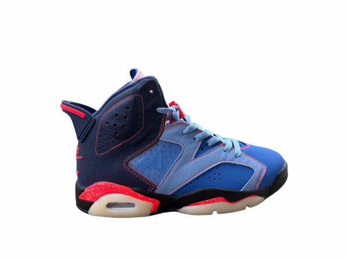 [plus-size shoes] Air @j6 Awake NY Midnight Blue Unisex High Top Retro Basketball Sneakers 29461382