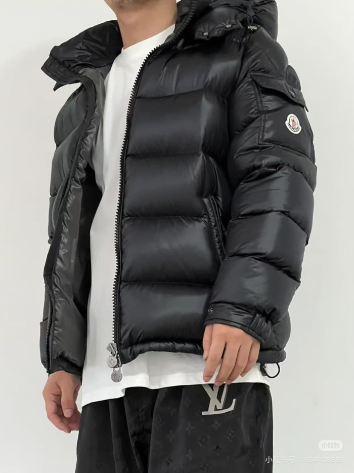 1:1 quality version Detachable Hood Stand Collar Pocket Badge Short Down Jacket 2 colors 29465384
