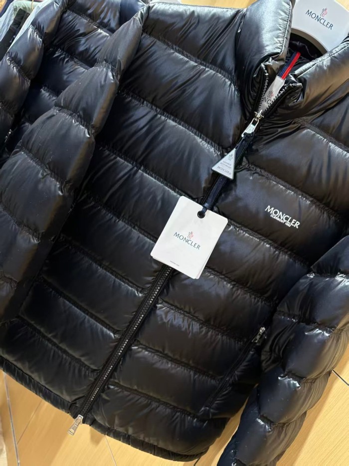 1:1 quality version  Acorus Black Shiny Nylon Stand‑Collar Short Down Jacket 2 colors 29465323
