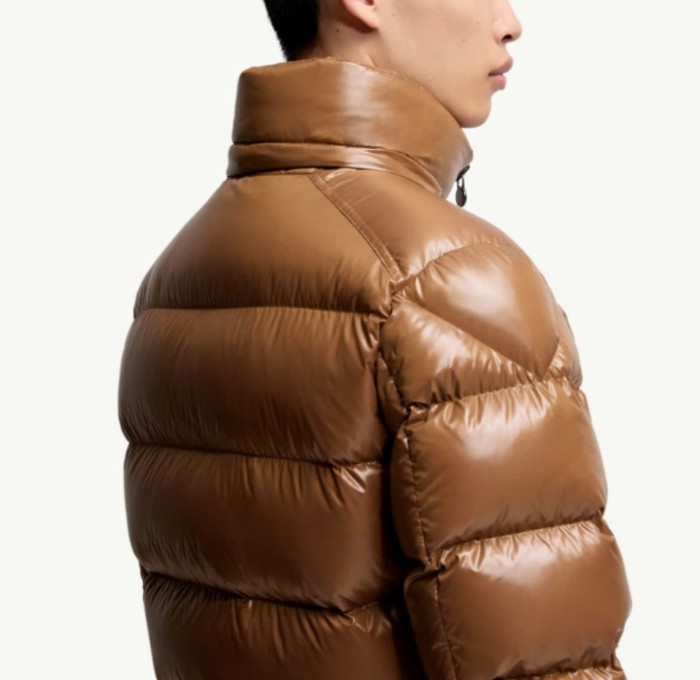 1:1 quality version Classic Shiny Arm Badge Short Hooded Down Jacket 8 colors 29465593