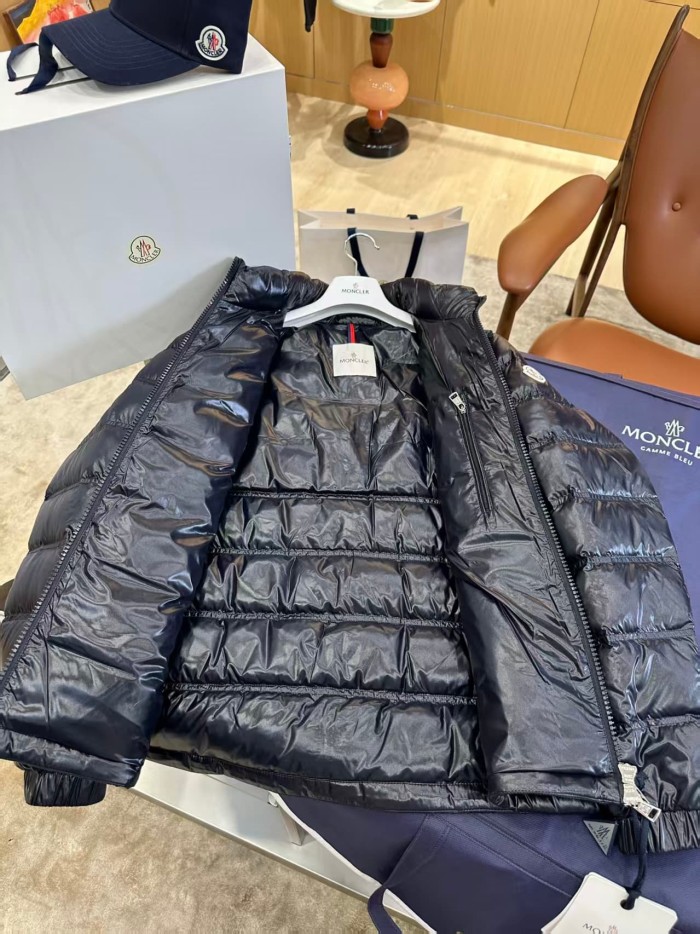 1:1 quality version  Acorus Black Shiny Nylon Stand‑Collar Short Down Jacket 2 colors 29465323