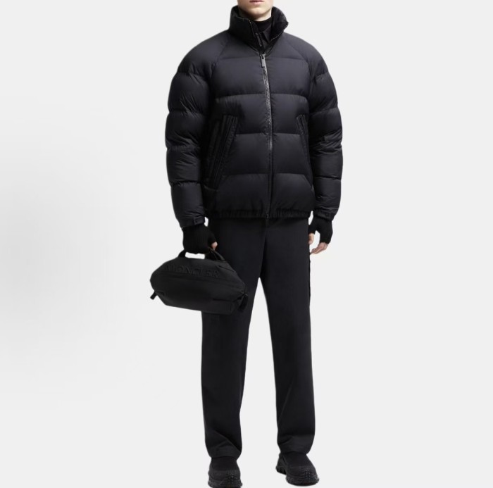 1:1 quality version Outdoor Casual Style Matte Badge Stand Collar Short Down Jacket 2 colors 29468278