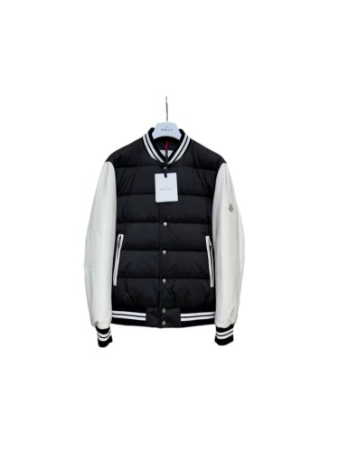 1:1 quality version Genius Block Leather Sleeve Badge Varsity Bomber Stand Collar Down Jacket 29468300