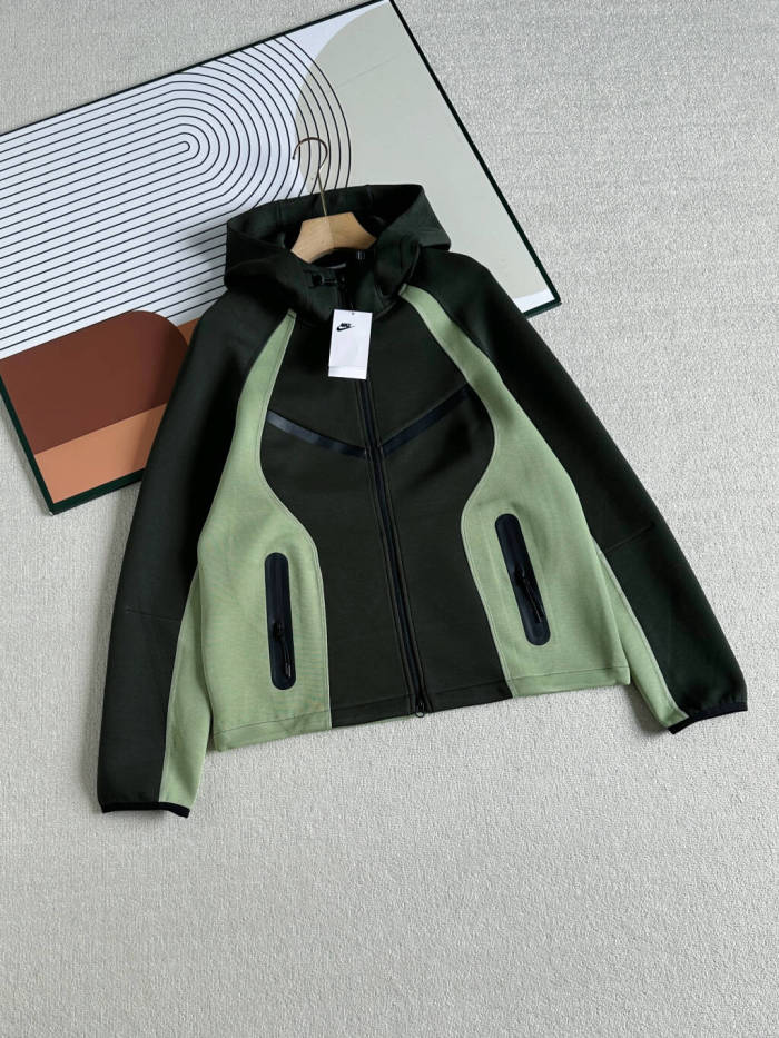 Curved Color Block Half Zip Bonded Pocket Hoodie & Pants Set 4 colors 29482275