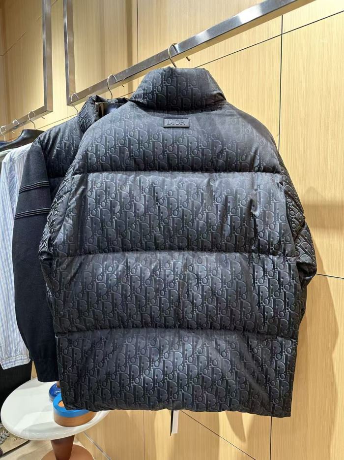 1:1 quality version All Over Oblique Monogram Stand Collar Quilted Down Jacket 29481993