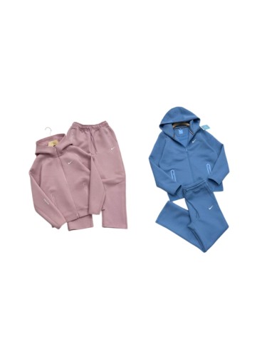 NOCTA Tech Fleece Solid Color Bonded Zip Pocket Hooded Sports Hoodie & Pants Set 2 colors 29482390