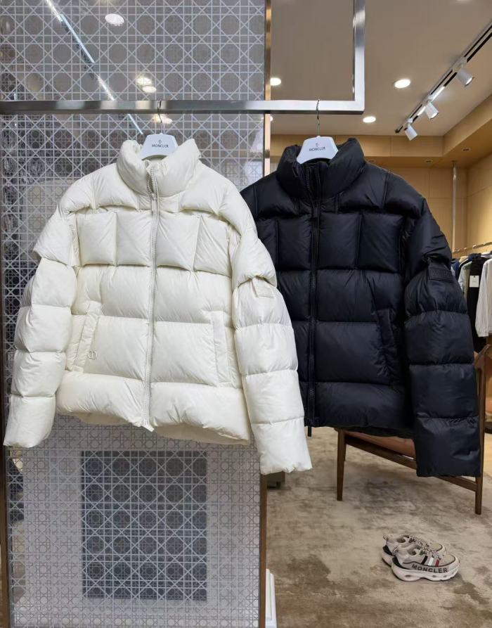 1:1 quality version CD Logo Stand Collar Square Quilted Cropped Down Jacket 2 colors 29482008