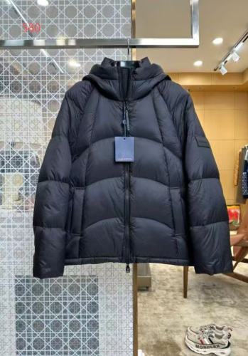 1:1 quality version Curved Quilted Rubber Patch Hooded Zip-Up Down Jacket 29481570