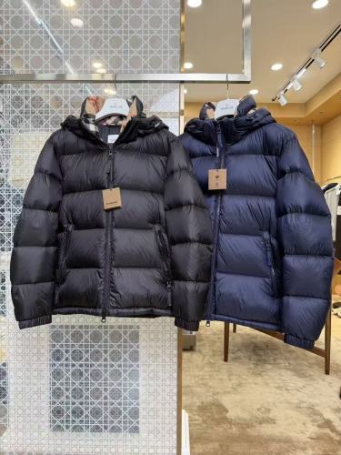 1:1 quality version Classic Plaid-Lined Hooded Quilted Casual Zip-Up Down Jacket 2 colors 29481390