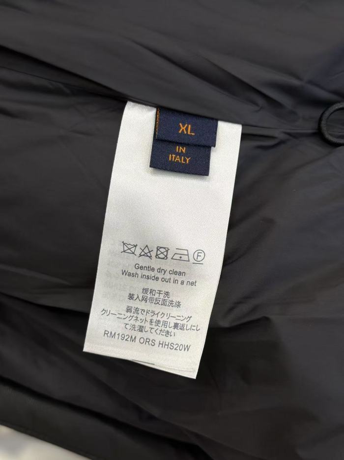 1:1 quality version Embossed Monogram Hooded Stand Collar Zip-Up Down Jacket 2 colors 29481556