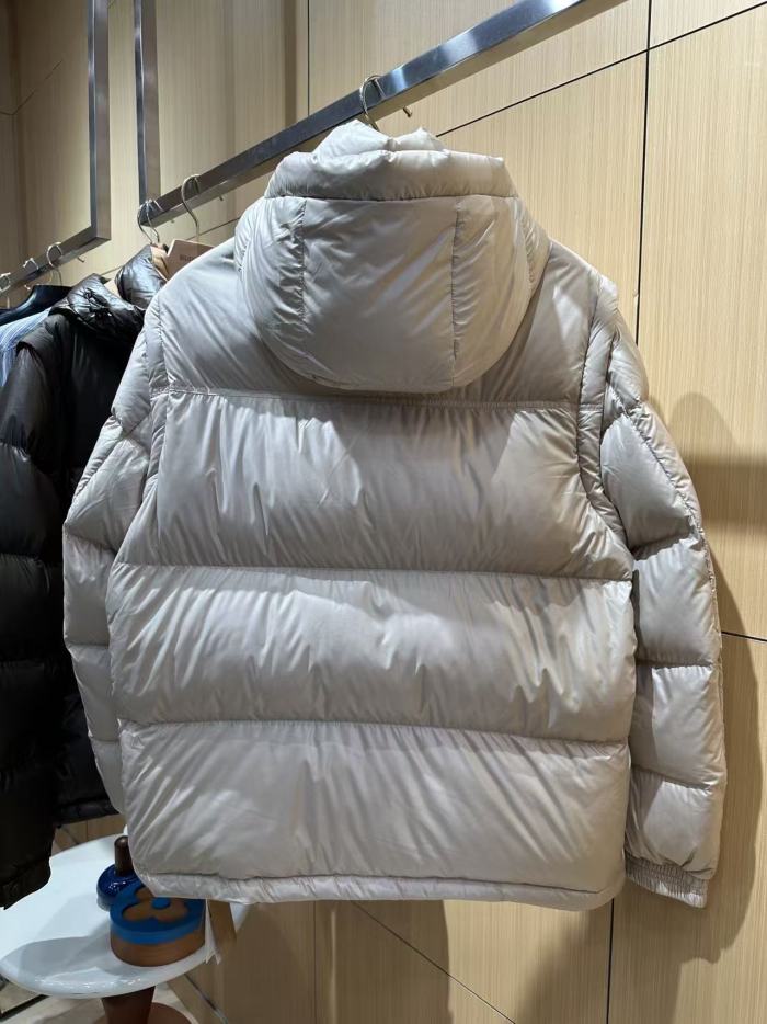 1:1 quality version Knight Logo Plaid Placket Hooded Quilted Down Jacket 3 colors 29481498