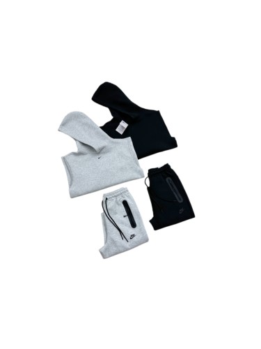 Tech Fleece Bonded Zip Pocket Hooded Sports Hoodie & Pants Set 2 colors 29482208