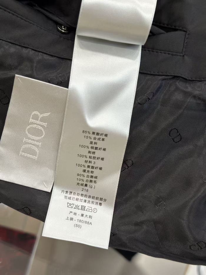 1:1 quality version CD Embroidered Logo Hooded Quilted Down Jacket 2 colors 29481998