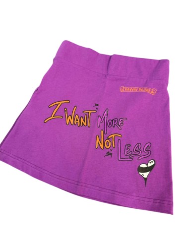 [50% Off]1:1 quality version Graffiti Collection Purple Long Sleeve T-Shirt & skirt set 27451362