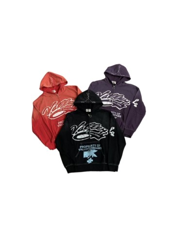 Vintage Wash Frayed Patch Embroidery Script Letter Zip Up Hoodie 3 colors 29488761