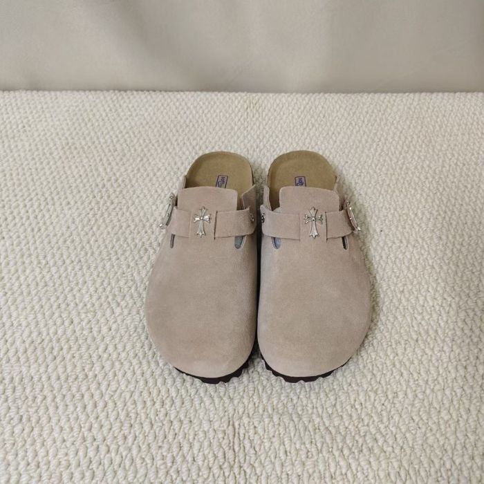 Birkenstock Boston Cross Silver Buckle Suede Mule Clogs 8 colors 29491472