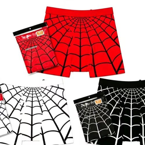Hanes Collaborative Spider Web Print Men's Long-Leg Pure Cotton Boxer Briefs 3 colors 29491390