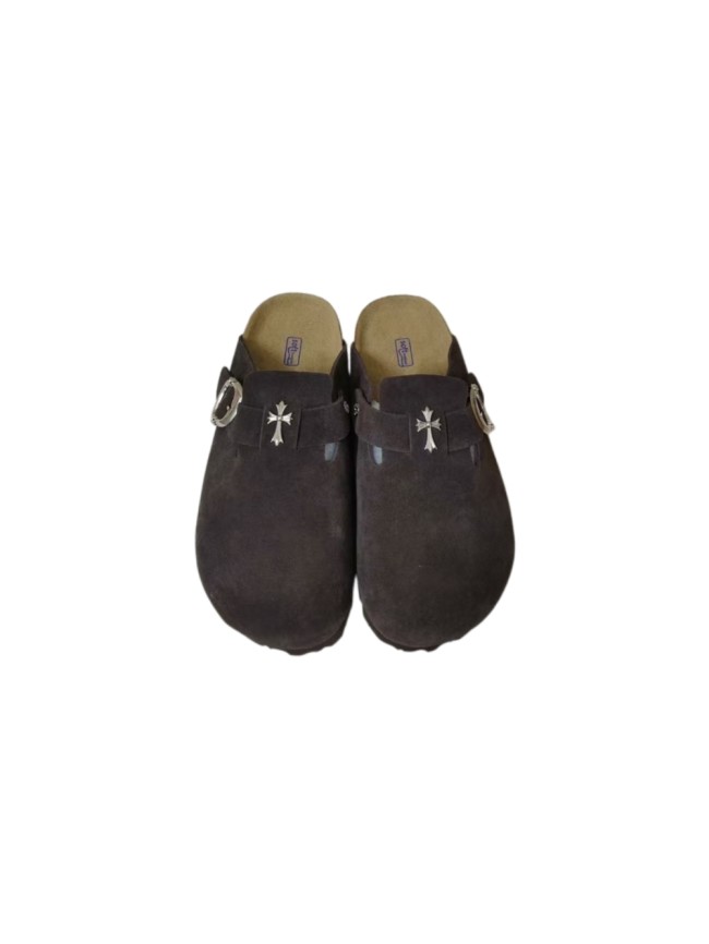 Birkenstock Boston Cross Silver Buckle Suede Mule Clogs 8 colors 29491472