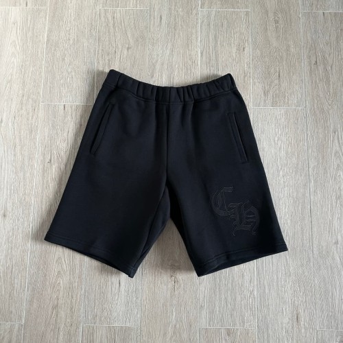 1:1 quality version Black Letter Zigzag-Embroidered Logo Unisex Shorts 29493424