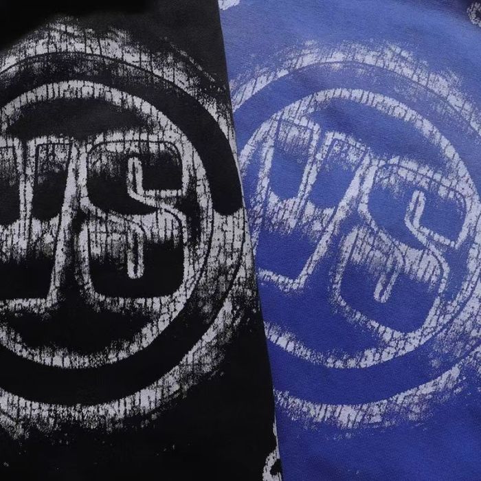 All Over Paisley Print Back Badge Zip Up Loose Fit Hoodie 2 colors 29493544