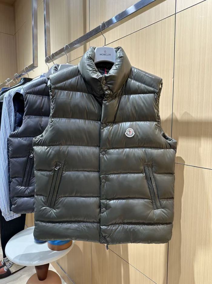 1:1 quality version Stand Collar Casual Badge Glossy Puffer Vest 5 colors 29495318