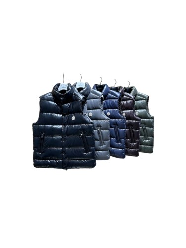 1:1 quality version Stand Collar Casual Badge Glossy Puffer Vest 5 colors 29495318