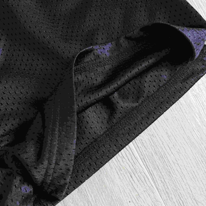 1:1 quality version Mesh Side Slit Gothic Letter Back Number 22 Patch Print Sports Shorts 29495186