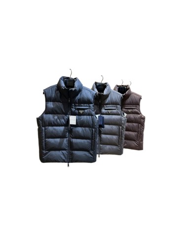 1:1 quality version Stand Collar Triangle Logo Casual Down Vest 3 colors 29495301