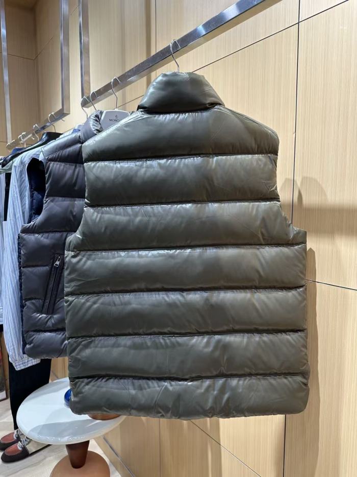 1:1 quality version Stand Collar Casual Badge Glossy Puffer Vest 5 colors 29495318